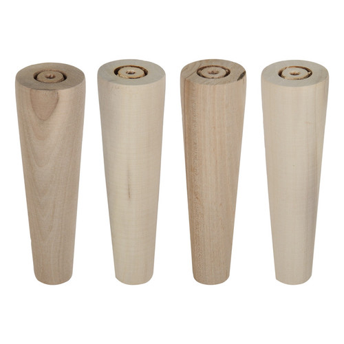 پایه میز مدل چوبی مخروطی p1002 مجموعه 4 عددی